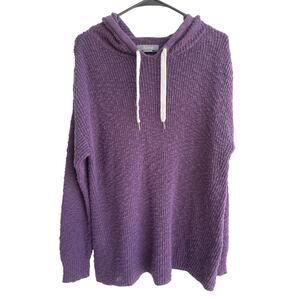 Natural Reflections XL woman's purple hooded sweater